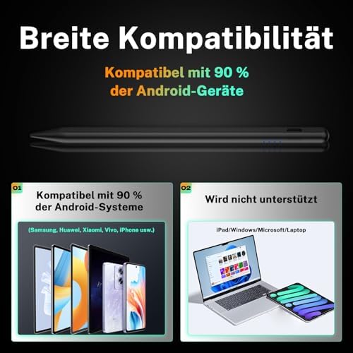 High Precision Huawei Tablet Stylus Pen for Digital Drawing, Magnetic Adsorption Compatibility with Samsung and iPhone B