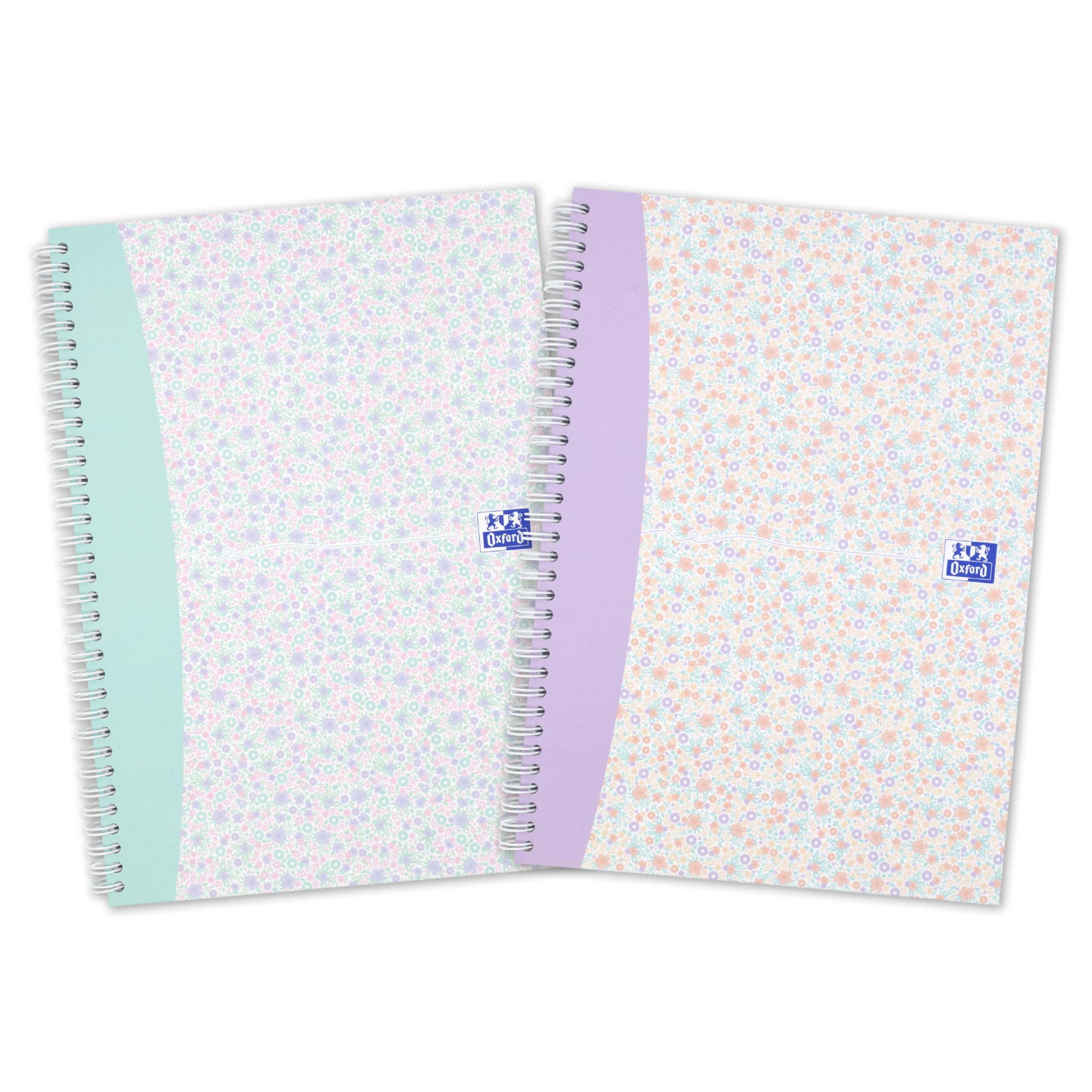 Scribzee Enabled Oxford A4 Notebooks Twin Pack Liberty, Pastel Colours, 140 Pages  
Oxford A4 Notebooks Twin Pack Libert